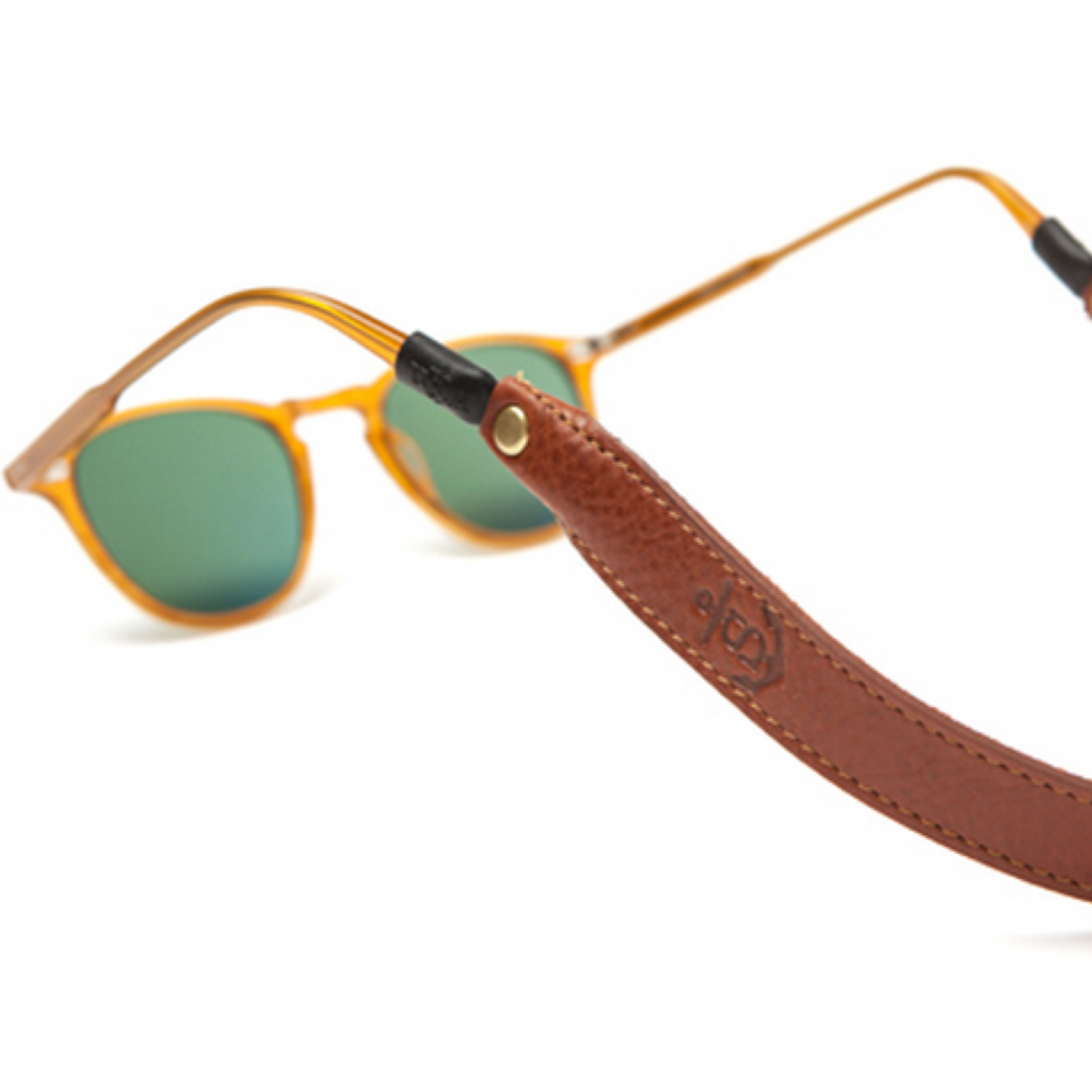 Leather Sunglass Strap - Cognac