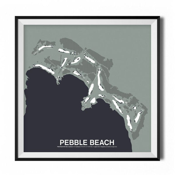 Pebble Beach Golf Links Screenprint Poster