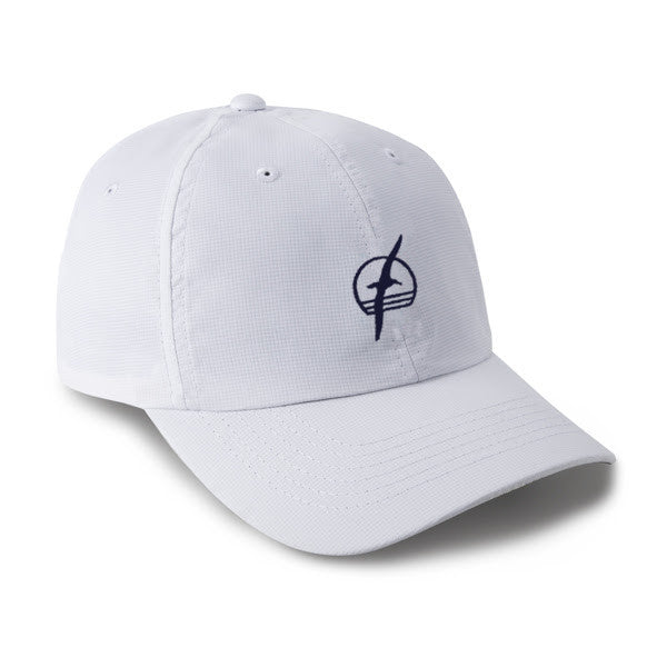 Albatross Performance Hat - White with Navy