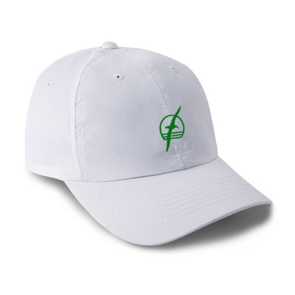 Albatross Performance Hat  - White with Green