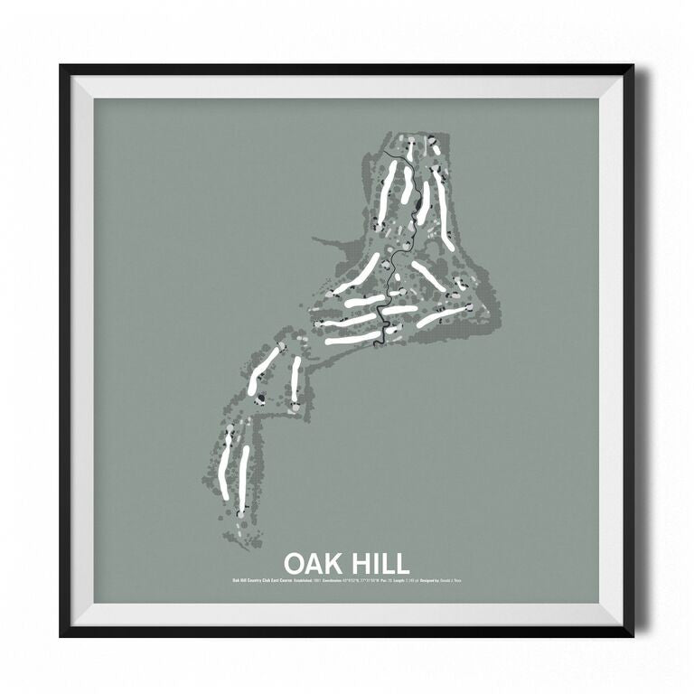Oak Hill Country Club East Course Screenprint